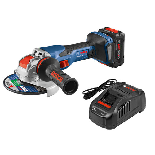 Angle Grinders | Factory Reconditioned Bosch GWX18V-13CB14-RT PROFACTOR 18V Spitfire X-LOCK Connected-Ready 5 - 6 in. Cordless Angle Grinder Kit with Slide Switch (8.0 Ah) image number 0