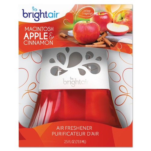 Cleaning & Janitorial Supplies | BRIGHT Air BRI 900022 2.5 oz. Scented Oil Air Freshener - Red, Macintosh Apple and Cinnamon (6/Carton) image number 0