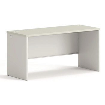 HON 38000 Series 60 in. x 24 in. x 30 in. Desk Shell - Light Gray/Silver