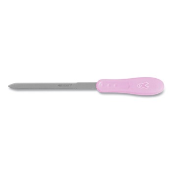 Westcott 9 in. Pink Ribbon Stainless Steel Letter Opener - Pink