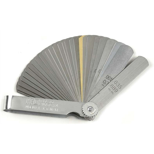 Specialty Hand Tools | KD Tools KDS161 32 Blade Deluxe SAE/Metric Feeler Gauge image number 0