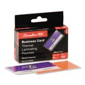 Laminating Supplies | GBC 51005CF 3.69 in. x 2.19 in. 5 mil UltraClear Thermal Laminating Pouches - Gloss Clear (100/Box) image number 1