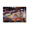 Food Trays, Containers, and Lids | Pactiv Corp. YCA910480000 EarthChoice 48 oz. Recycled PET Hinged Container - Clear (190/Carton) image number 5