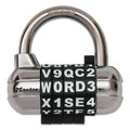 Office Jansan | Master Lock 1534D 2.5 in. Wide Password Plus Hardened Steel Shackle Combination Lock - Chrome/Assorted image number 3