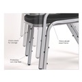  | Iceberg 64111 Rough n Ready 17.5 in. Seat Height Supports Up to 500 lbs. Stack Chair - Black Seat/Back/Base (4/Carton) image number 6