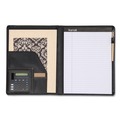 Office Jansan | Samsill 71220 Slimline Leather-Look/Faux Reptile Trim Writing Pad Padfolio - Black image number 2
