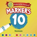 Markers | Crayola 58-7725 Broad Bullet Tip Non-Washable Marker - Assorted Tropical Colors image number 1