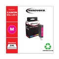 Ink & Toner | Innovera IVRCNCLI221M Remanufactured 530-Page Yield Ink for Canon CLI-221M (2948B001) - Magenta image number 1