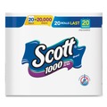 | Scott 20032 1000 1-Ply, Septic Safe, Bathroom Tissue - White (20/Pack) image number 4