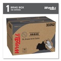 Office Jansan | WypAll 33352 Power Clean BRAG Box 12.1 in. x 16.8 in. Oil Grease and Ink Cloths - Blue (180/Carton) image number 2