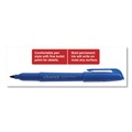 Office Jansan | Universal UNV07073 Fine Bullet Tip Pen-Style Permanent Marker - Blue (1 Dozen) image number 5