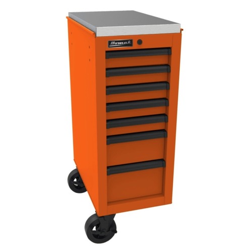  | Homak OG08014070 RS Pro 14.5 in. 7-Drawer Side Cabinet - Orange image number 0