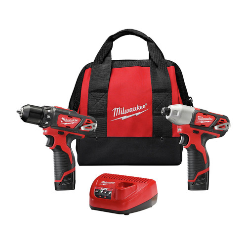Milwaukee 2494 22 M12 Lithium Ion 3 8 In Drill Driver And Impact Driver Combo Kit Cpo Outlets