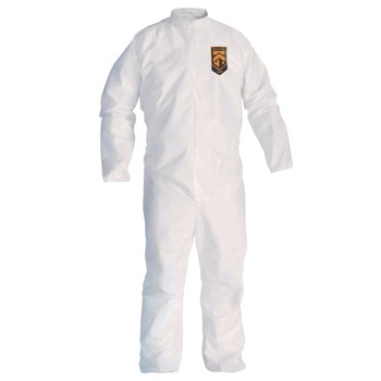 Ansell A30 Breathable Splash and Particle Protection Coveralls - Triple Extra Large, White (21/Carton)
