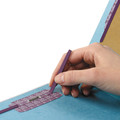 File Folders | Smead 19094 Eight-Section 3-Divider Pressboard Top Tab Classification Folders - Legal Size/Blue (10/Box) image number 6