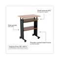  | Safco 1929CY MUV Stand-Up 29.5 in. x 22 in. x 35 in. to 49 in. Adjustable-Height Desk - Cherry/Black image number 1