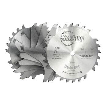 SawStop BTS-DS8-2402 8 in. Premium Dado Saw Blade Set