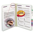 Office Jansan | Smead 14910 Recycled Pressboard Fastener Folders with Straight Tabs - Letter, Gray/Green (25/Box) image number 2
