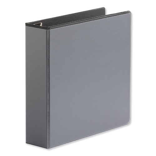 Universal UNV30731 11 in. x 8.5 in., 2 in. Capacity, 3 Rings, Deluxe Easy-to-Open D-Ring View Binder - Black image number 0