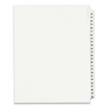 Office Jansan | Avery 01331 11 in. x 8.5 in. 25-Tab 26 to 50 Avery Style Preprinted Legal Exhibit Side Tab Index Dividers - White (1-Set) image number 0
