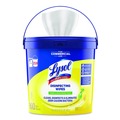 Cleaning & Janitorial Supplies | LYSOL Brand 19200-99856 6 in. x 8 in. 1-Ply Professional Disinfecting Wipe Bucket - Lemon and Lime Blossom White (2/Carton) image number 1