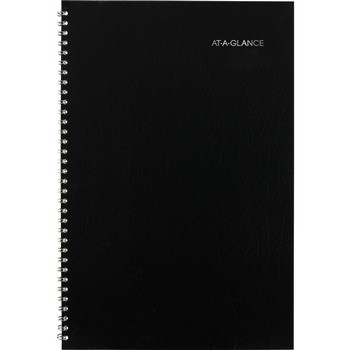 AT-A-GLANCE 14-Month: Jul 2025 to Aug 2026 12 in. x 8 in. Academic Year Ruled Blocks DayMinder Monthly Planner - Black Cover
