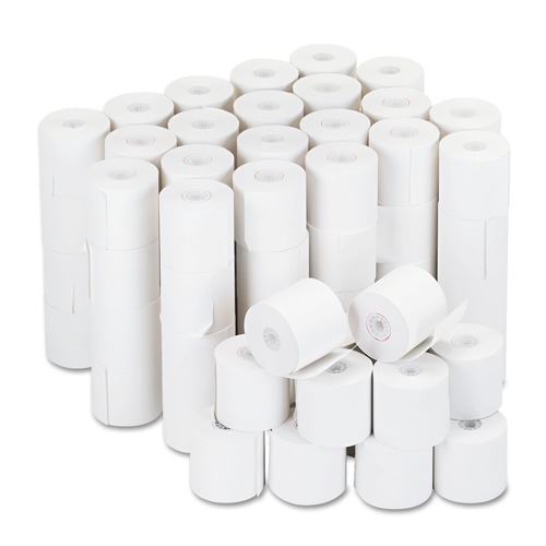  | Universal UNV35705 0.5 in. Core 2.25 in. x 126 ft. Impact and Inkjet Print Bond Paper Rolls - White (100/Carton) image number 0