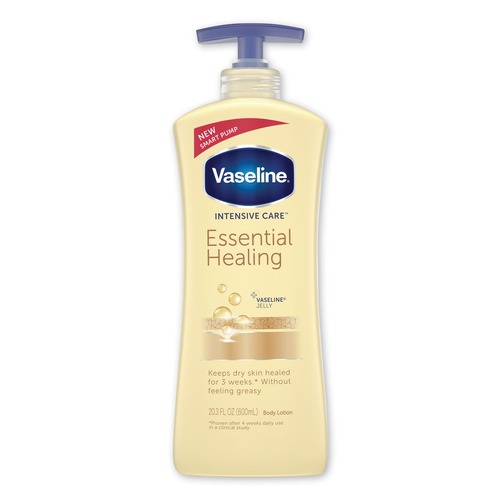 Cleaning & Janitorial Supplies | Vaseline 07900EA Intensive Care 20.3 oz. Pump Bottle Essential Healing Body Lotion image number 0