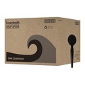 Cutlery | Boardwalk BWKSSHWPSBIW Heavyweight Wrapped Polystyrene Soup Spoons - Black (1000/Carton) image number 0