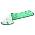 Cleaning Brushes | Rubbermaid Commercial FGQ41200GR00 18.5 in. x 5.5 in. Microfiber Dust Pad - Green (12/Carton) image number 2