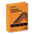 Cleaning & Janitorial Supplies | PrintWorks Professional 00116 8.5 in. x 11 in. 65 lbs. Text Weight Color Cardstock - Orange (1-Ream) image number 0