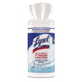 Cleaning & Janitorial Supplies | LYSOL Brand 19200-89346 7 in. x 7.25 in. 1-Ply Disinfecting Wipes - Crisp Linen/White image number 2