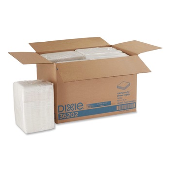 Georgia Pacific Professional 36202 16 in. x 16 in. 1-Ply 1/4 Fold Acclaim Paper Dinner Napkins - White (8 Packs/Carton)