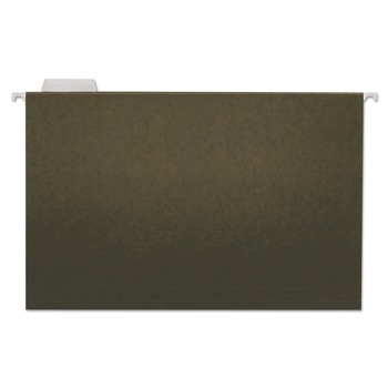 Universal UNV14215EE 1/5-Cut Tab, Hanging File Folders - Legal Size, Standard Green (25/Box)