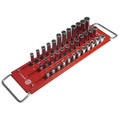 Socket Sets | Mechanics Time Saver LASTRAY38 Lock-A-Socket 3/8 in. Drive 3 Row Tray image number 1