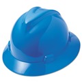 Hard Hats | MSA 475368 V-Gard Slotted Full-Brim Hat with Fas-Trac III Suspension - Blue image number 2