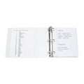 Office Jansan | Avery 19751 11 in. x 8.5 in. 3 Rings 3 in. Capacity Showcase Economy View Binders with Slant Rings - White image number 3
