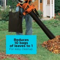 Winter Sales Event! Save up to 55%! | Black & Decker BV3100 12 Amp Up to 210 MPH 3-in-1 Electric Corded Leaf Blower/Vacuum/Mulcher image number 11