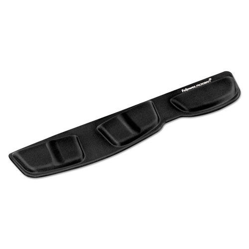 Office Furniture Accessories | Fellowes Mfg Co. 9182801 13.75 in. x 3.37 in. Memory Foam Keyboard Palm Support - Black image number 0