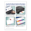Office Jansan | Avery 11188 Ready Index 11 in. x 8.5 in. 10-Tab 1 to 10 Customizable TOC Dividers - Multicolor Tabs/White (6/Pack) image number 6