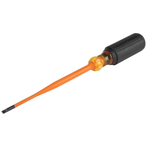 Klein Tools 6916INS 3/16 in. Cabinet Tip 6 in. Round Shank Insulated Screwdriver image number 0