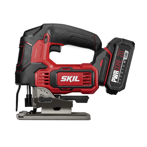 Skil Js820202 Pwrcore 20 20v Brushless Lithium Ion Cordless Jig Saw Kit 2 Ah Cpo Outlets