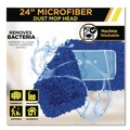 Mops | Gritt Commercial GRI1822412PK 24 in. x 5 in. Microfiber Looped Dust Mop Pad Head - Blue (12/Carton) image number 3
