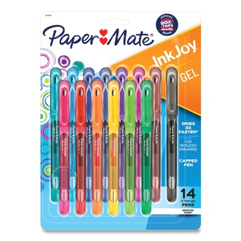 Paper Mate InkJoy 0.7 mm Stick Gel Pen - Assorted Ink and Barrel Colors/Medium (14-Piece/Set)