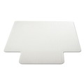  | Deflecto CM13233 45 x 53 DuraMat Moderate Use Wide Lipped Chair Mat for Low Pile Carpet - Clear image number 1
