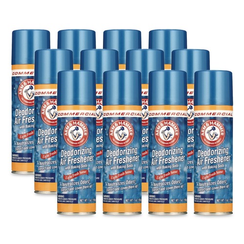 Cleaning & Janitorial Supplies | Arm & Hammer 33200-94170 7 oz. Aerosol Spray Baking Soda Air Freshener - Light Fresh Scent (12/Carton) image number 0
