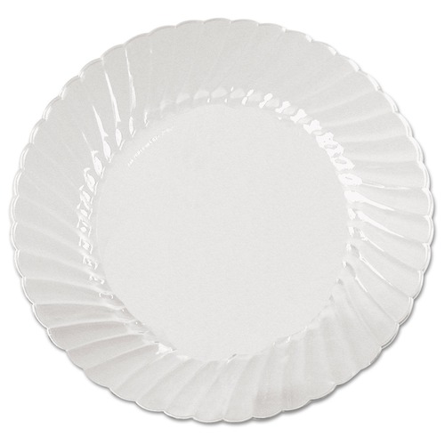 Bowls and Plates | WNA WNA CW6180 6 in. Diameter Plastic Classic ware Plates - Clear (180/Carton) image number 0