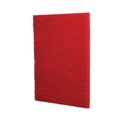 Cleaning Cloths | Boardwalk 7100115839 28 in. x 14 in. Buffing Floor Pads - Red (10/Carton) image number 2