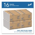 Cleaning & Janitorial Supplies | Scott 01807 9.2 in. x 9.4 in. 1-Ply Essential Recycled Multi-Fold Towels - White (4000/Carton) image number 2