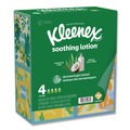 Paper Towels and Napkins | Kleenex 54289 Soothing Lotion 3-Ply Facial Tissue - White (8/Carton) image number 1